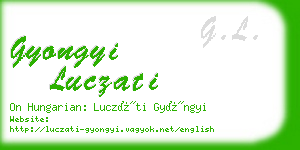 gyongyi luczati business card